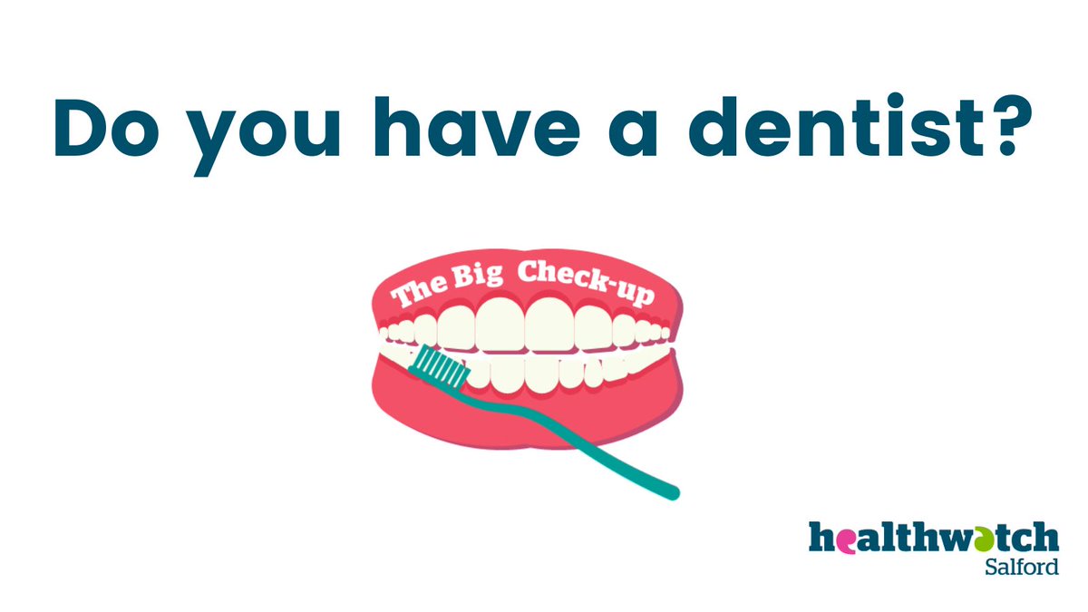📢 Salford! Do you have a dentist? Whether you do or don't, whether they're NHS or Private, please answer our very short poll! It takes seconds. smartsurvey.co.uk/s/salforddenti… Please reshare so we can get a greater understanding of the situation in #Salford