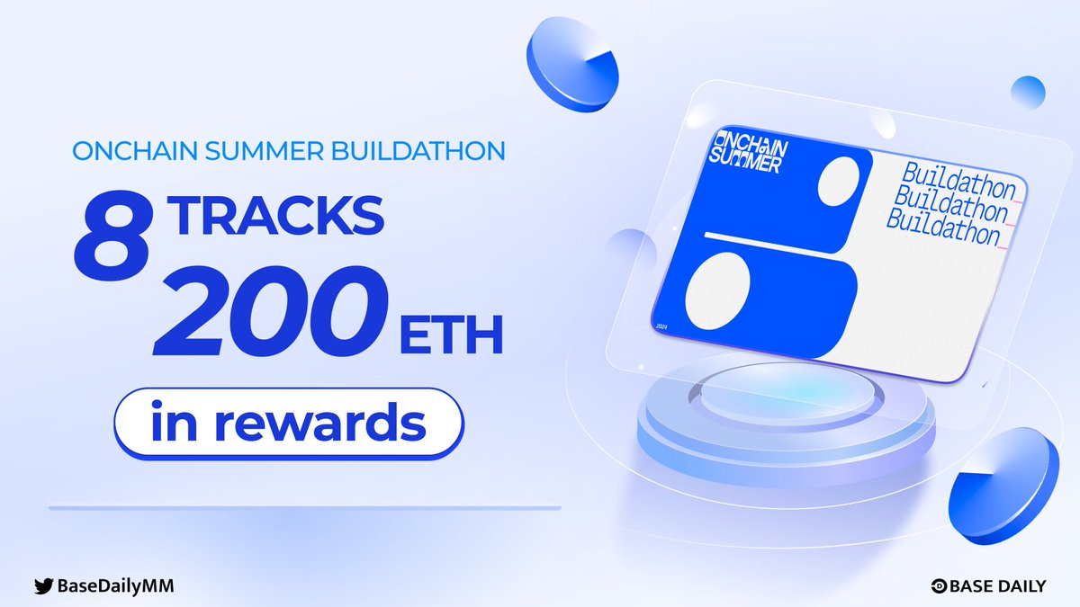 1/10 🚀 Get ready for the largest global online hackathon ever @base sponsoring 8 tracks with 200 ETH in rewards. Learn more about each category and what we're looking for from builders.