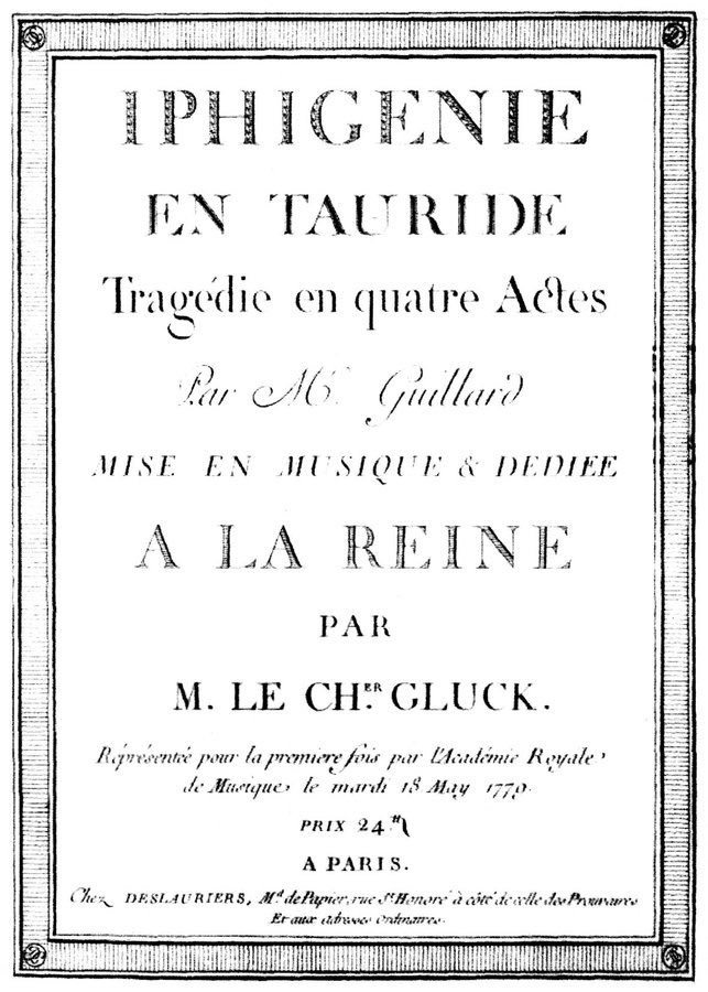 “One can only applaud Chevalier Gluck for having discovered the secret of the Ancients … Some of the audience were seen to weep from beginning to end.” Gluck's penultimate opera, Iphigénie en Tauride was premiered in Paris #OTD in 1779.
