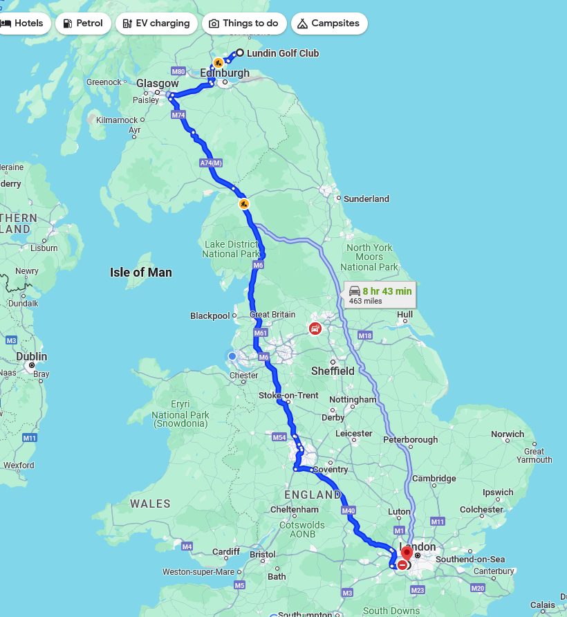 A long one today! It's 472 miles from here in #Fife #Scotland down to @DoubleTree by Hilton in #KingstonUponThames
Tonight, I’m hosting the @DomexUKAnnual #Awards dinner. It'll be worth every mile! @Del_Wranglers @eventprofsUK @Corp_Events_UK #awardshost #presenter #entertaining