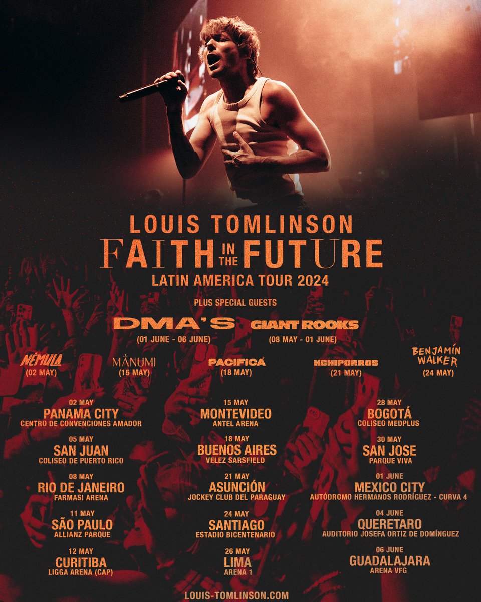fui parte de su primer tour y seré parte del segundo 💗