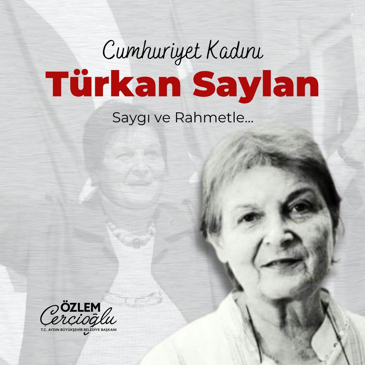 Yaşamının son anına kadar aydınlık bir Türkiye için mücadele
veren değerli bilim insanımız Prof. Dr. #TürkanSaylan'ı
vefatının yıl dönümünde saygı ve rahmetle anıyorum.