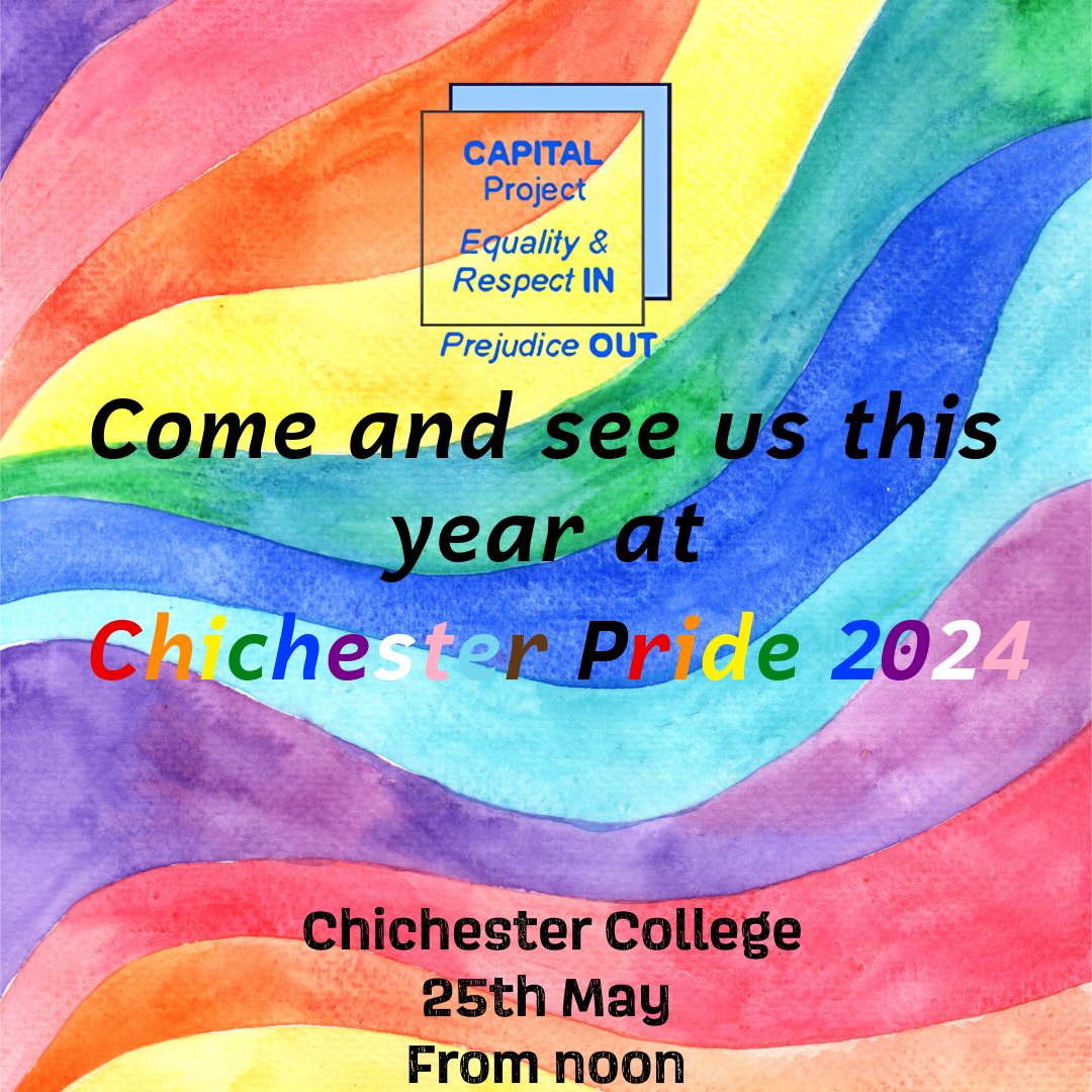 Come and see us at Chichester Pride! We will be there all day celebrating and talking about what our charity can offer you 🏳️‍🌈🏳️‍⚧️ #ChichesterPride2024 #PrideMonth #Pride Buy Tickets ➡️ outsavvy.com/event/17913/ch…