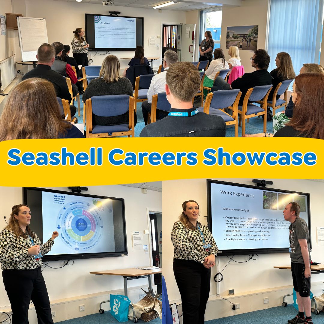 A Seashell Careers Showcase event took place this week. It was dedicated to discussing work experience and employment opportunities for our talented students. We heard from businesses already collaborating with Seashell and students themselves. Thank you to everyone who came!