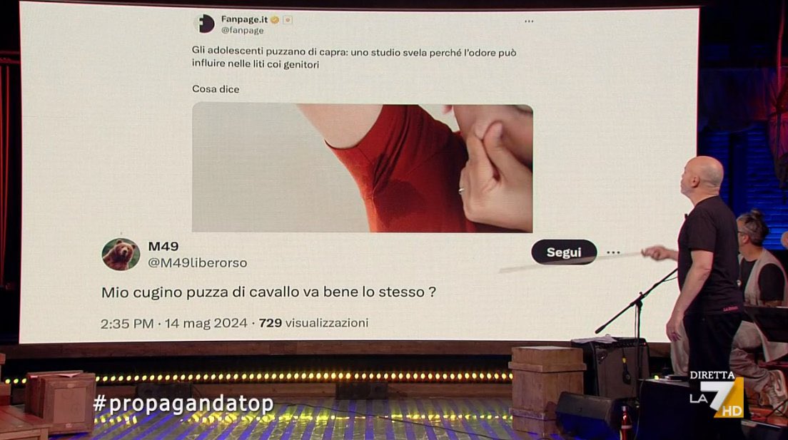 Grazie a @welikeduel e a mio cugino #propagandalive #propagandatop