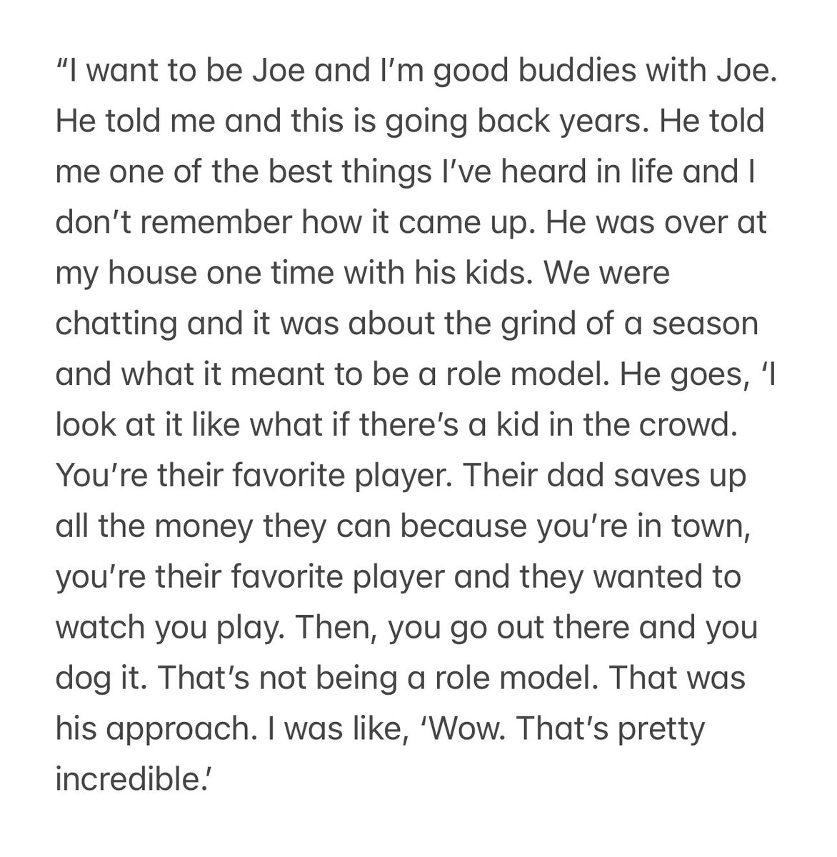 Zach Parise said he has no plans to work in a front office. He wants to coach his kids, fish and golf. I joked, ‘You’re going to be Joe Mauer on skates?!” and then shared about how Mauer gave him one of the best outlooks on professionalism he’d ever heard: