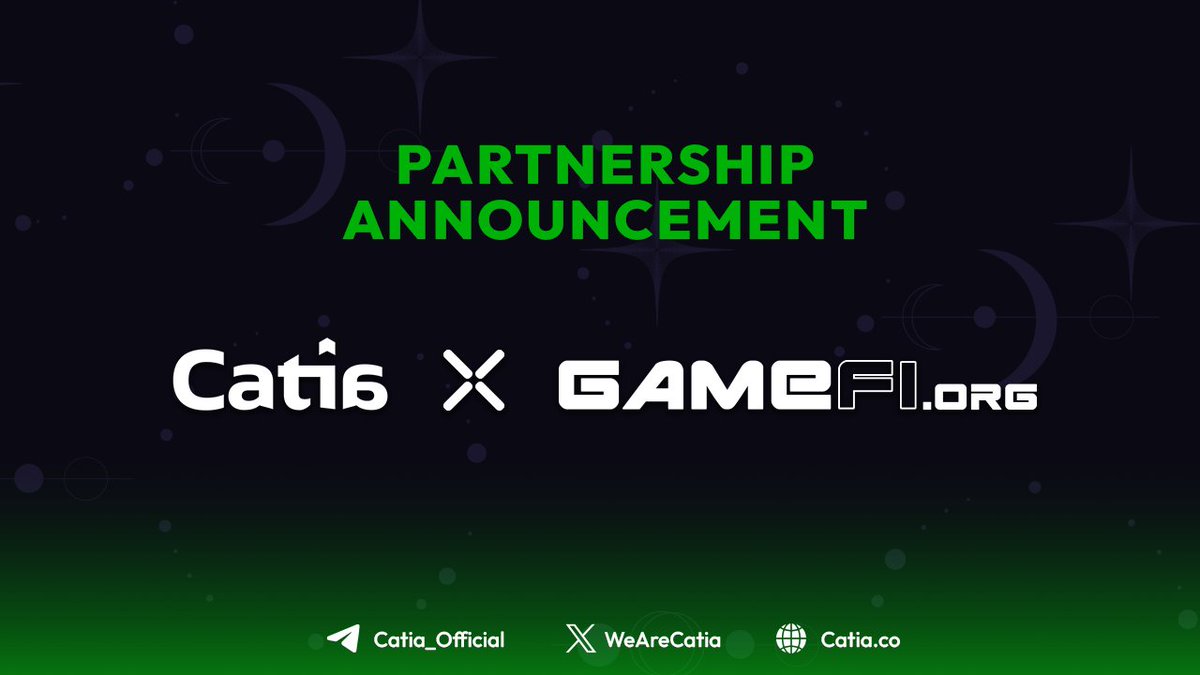 🤝@WeAreCatia🤝@GameFi_Official: The Handshake Opens New Era of Public Offering Platforms Nurtured by Icetea Labs, powered by community support and supercharged by the same web3 missions, we accompany to design new standards 🌟🌟PARTNERSHIP GOALS: 🔸GameFi.org