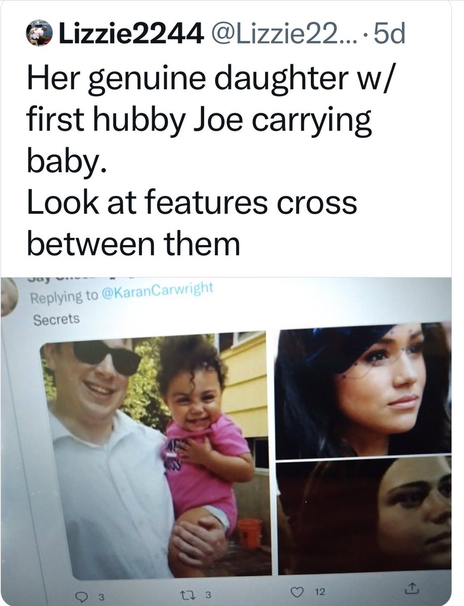 How is your first or second child Meghan Markle? Your boss mentioned you had your first child as a single mother in a catholic family. You were her fav caddie then. Will look for that video. The internet never forgets.