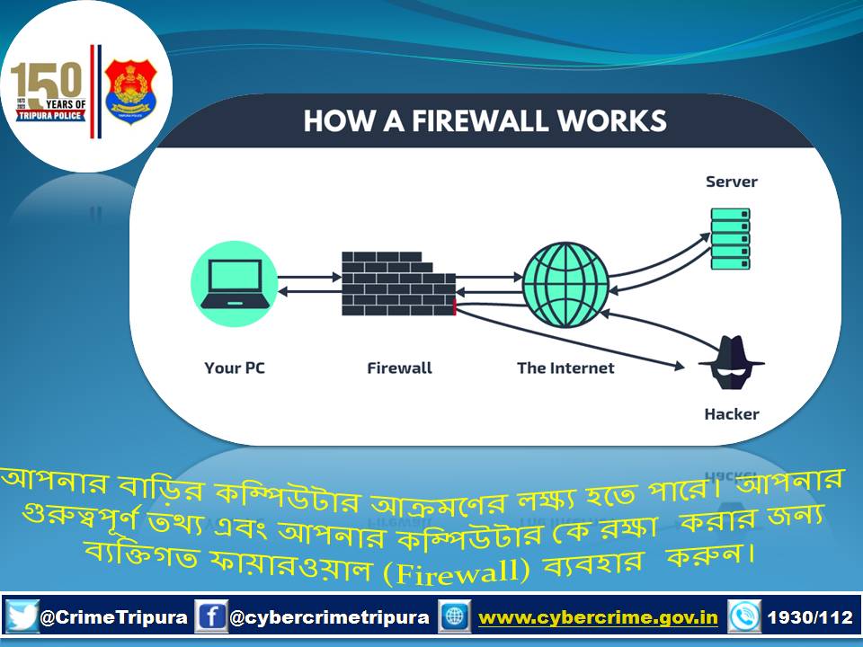 CrimeTripura's tweet image. #firewall
#firewallprotection
#SecureYourDevices
#secure
#safety
#safetyfirst
#awareness
#aware
#cybersecurity
#cybersafetytips
#BeCatious
#besafe
#Dial1930
#Dial112
#TripuraPolice
#tripurapolicecrimebranch
#cybercrimeunit