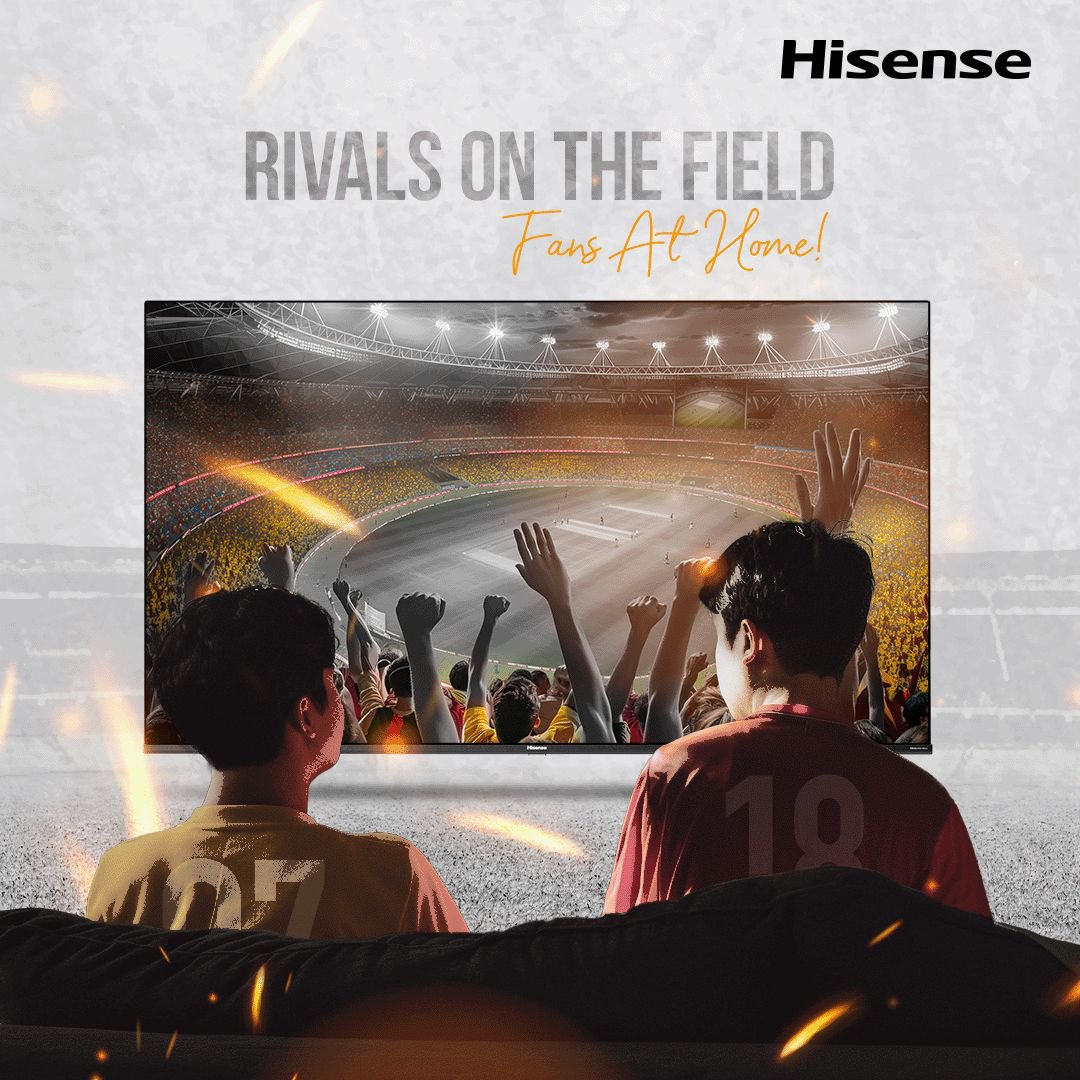 Experience the thrill of the match with Hisense TV. Every wicket, every six, in stunning clarity. Who will win? Tune in and feel the excitement! #HisenseIndia #cricket