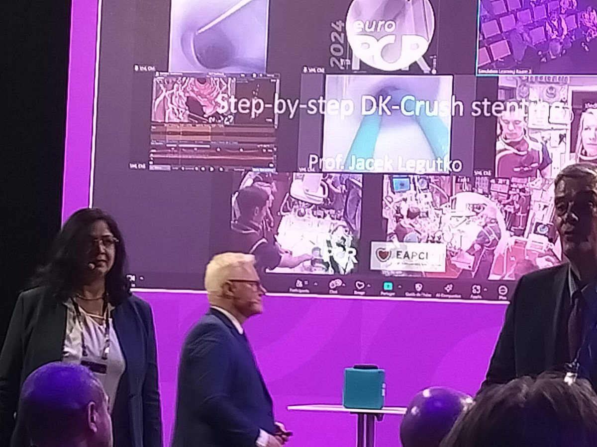 The VISIBLE HEART LAB session at #EUROPCR2024 on Bifurcation PCI with @GoranEBC was an Amazing experience with great learning points for everyone. Happy to be part if it and to speak about TAP Stenting @mmamas1973 @PCRonline @Hragy @APSIC6 @WomenAs1 @TCTMD #cardiotwitter