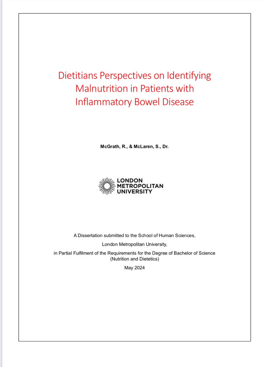 Submitted my dissertation and poster this week. I’ve had my share of the effects of IBD, but it’s also led me to study dietetics @LondonMetUni. Seems apt to finish with it too, and around #WorldIBDDay 💜
Excited for a new career ahead and finding a B5 role soon 🤞. Onwards!