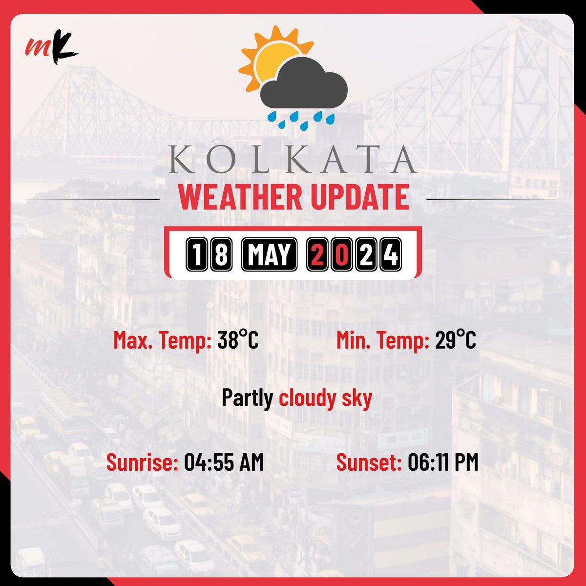 Traffic alert and weather forecast for #Saturday. Read more here: telegraphindia.com/my-kolkata/new… @KPTrafficDept #TrafficAlert #WeatherUpdate #KolkataTrafficPolice #IndiaMeteorologicalDepartment #IMD #Kolkata #MyKolkata