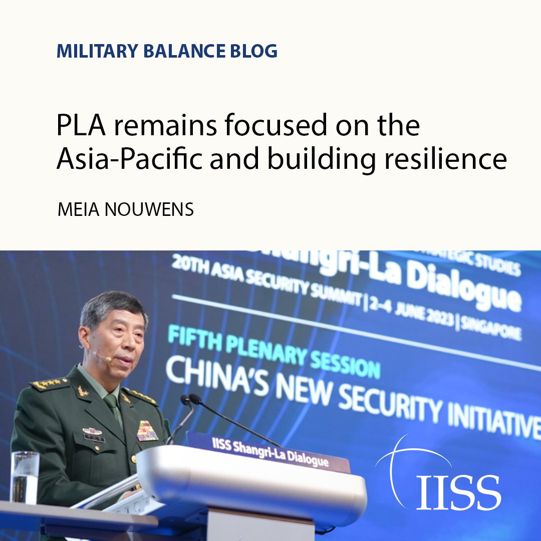 China’s growing assertiveness and capability advances may make it more difficult for Beijing to paint itself as a peaceful and stabilising actor in the Asia-Pacific region at this year's IISS Shangri-La Dialogue.

#SLD24 | Analysis by @MeiaNouwens: 

➡ go.iiss.org/4amzbxk