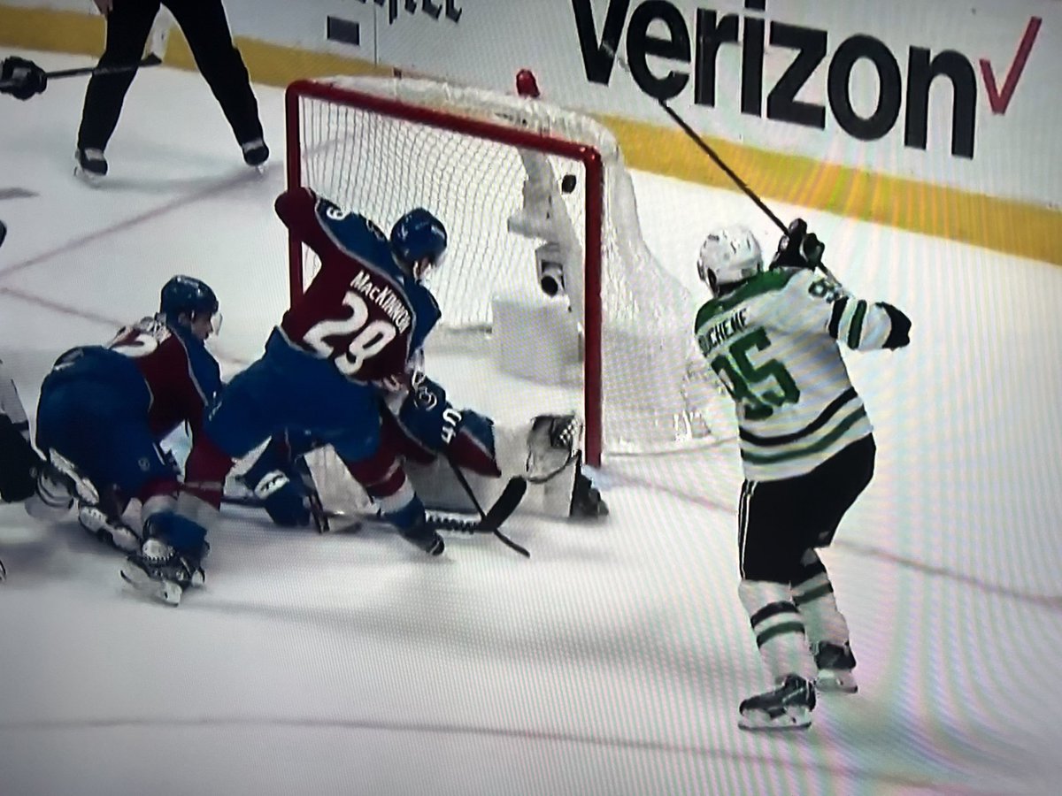 1followerEric's tweet image. Watching the wrist cross checking MacKinnon get beat just makes my day.  Dallas wins 3-1.  #stars #aves