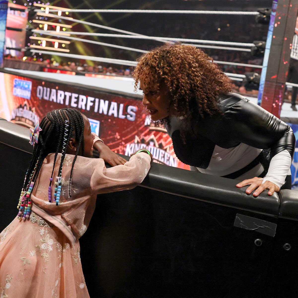 These photos of Jade Cargill and her daughter OMG 🥺 Nia Jax is menace. #Smackdown