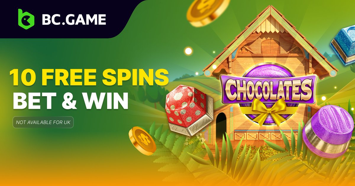 🍫 Indulge in the Chocolates Free Spins Campaign! 🍫 Play Chocolates with a minimum bet of €5 and earn 10 Free Spins daily! Don’t miss out on this sweet opportunity. Play Now and Win Big! ➡️ bc.game/promotion/66f8…