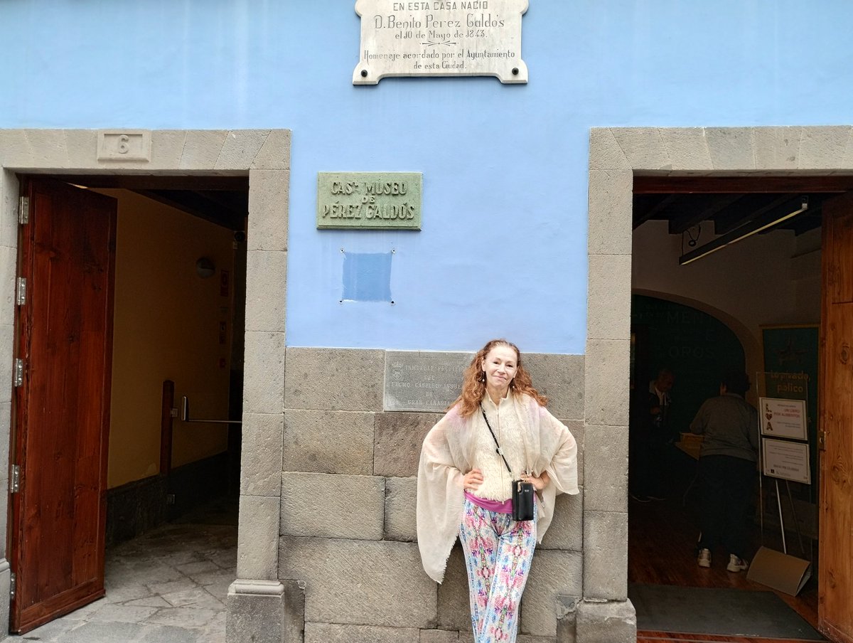 Visitando la casa natal del gran novelista y dramaturgo español #BenitoPérezGaldós en Las Palmas de Gran Canaria.