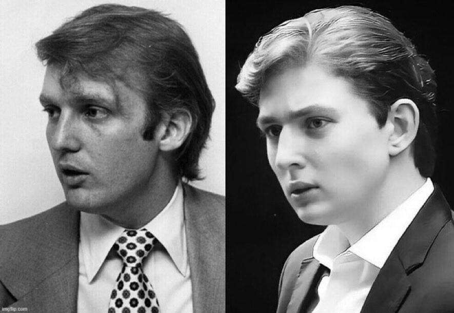 Barron looks just like his father😊