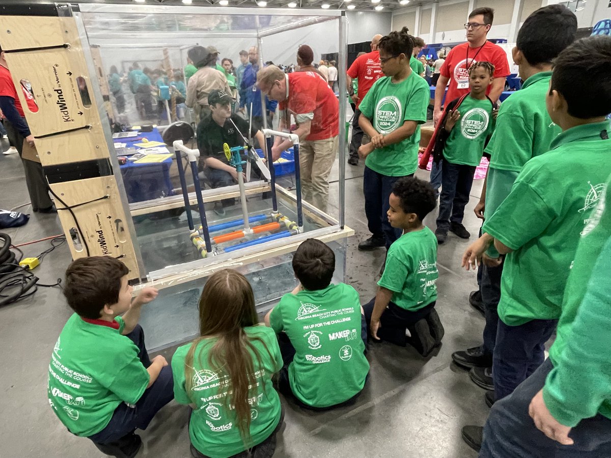 Our @SeatackDream Dreamers had an amazing time at the #VBStemTrifecta. Our turbine did what we hoped it would do! Thank you @vbschools for providing students with opportunities like this. @JLauber17