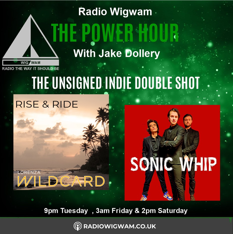 This afternoon on @Radio_WIGWAM I bring you another brand new Power Hour at 2pm with the usual 70s throwback and the Unsigned Indie Double Shot featuring @lorenzawildcard & @sonicwhip radiowigwam.co.uk on your phone, smart speaker & in your car.