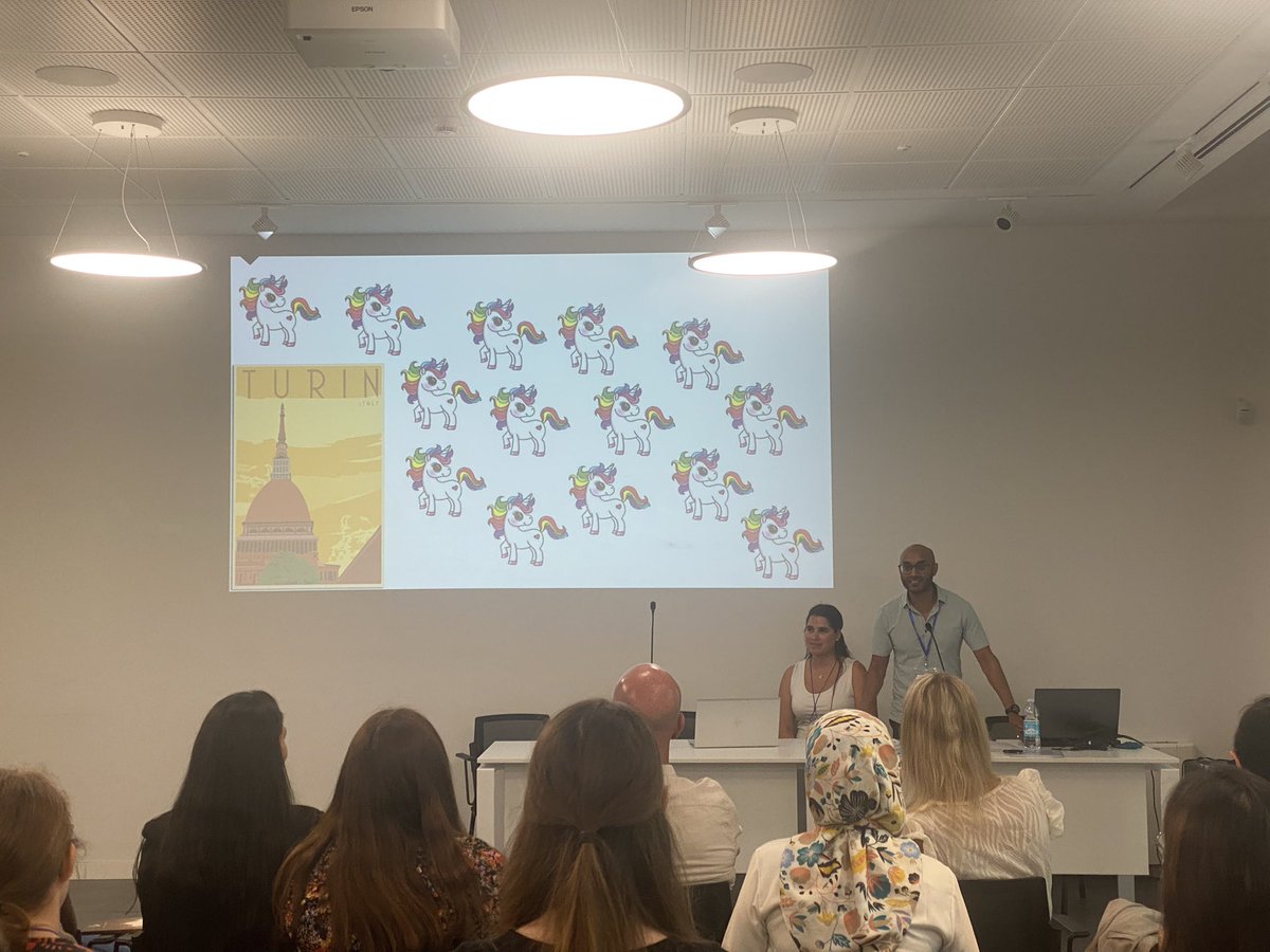 Rachael Keating (@keatingrachael) on Twitter photo <a href="/ThatPhysioAbu/">Abu Sidhanee</a> explains that Rehab & Physical Med practitioners in #childhoodcancer were once described as rare unicorns.
Today we have brought many rare unicorns together in one room to progress our field together.
<a href="/WorldSIOP/">SIOP International</a> <a href="/SCN_SIOP/">Supportive Care Network SIOP</a> #SIOPRPMTurin <a href="/ThatPhysioAbu/">Abu Sidhanee</a> explains that Rehab & Physical Med practitioners in #childhoodcancer were once described as rare unicorns.
Today we have brought many rare unicorns together in one room to progress our field together.
<a href="/WorldSIOP/">SIOP International</a> <a href="/SCN_SIOP/">Supportive Care Network SIOP</a> #SIOPRPMTurin