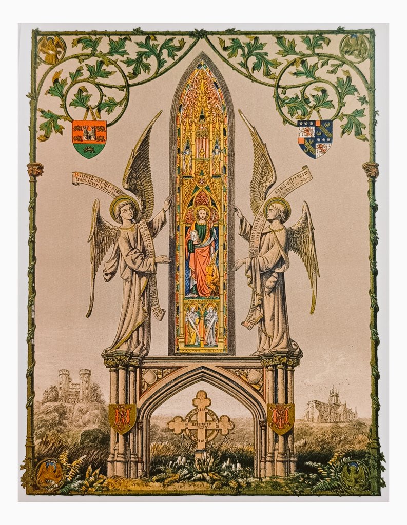#Frontispiece to John Masfen's Views of the church of #StMary at #Stafford, 1852. Designed by #AWNPugin. #JohnMasfen died in 1846. #pugin #augustuspugin #pugindesign #design #gothicrevivaldesign #stmarychurch #stmarychurchstafford #gothicrevival #gothicrevivalchurch #puginchurch