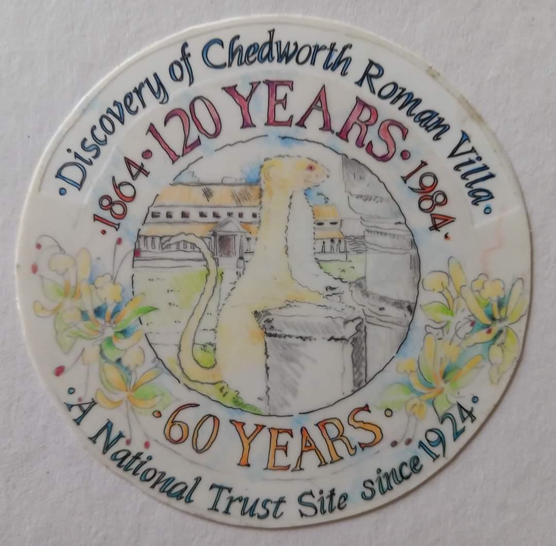 This year, Chedworth Roman Villa is celebrating 100 years of being part of the National Trust and 160 years since being rediscovered. Back in 1984 there was also a celebration. Check our these wonderful designs...
