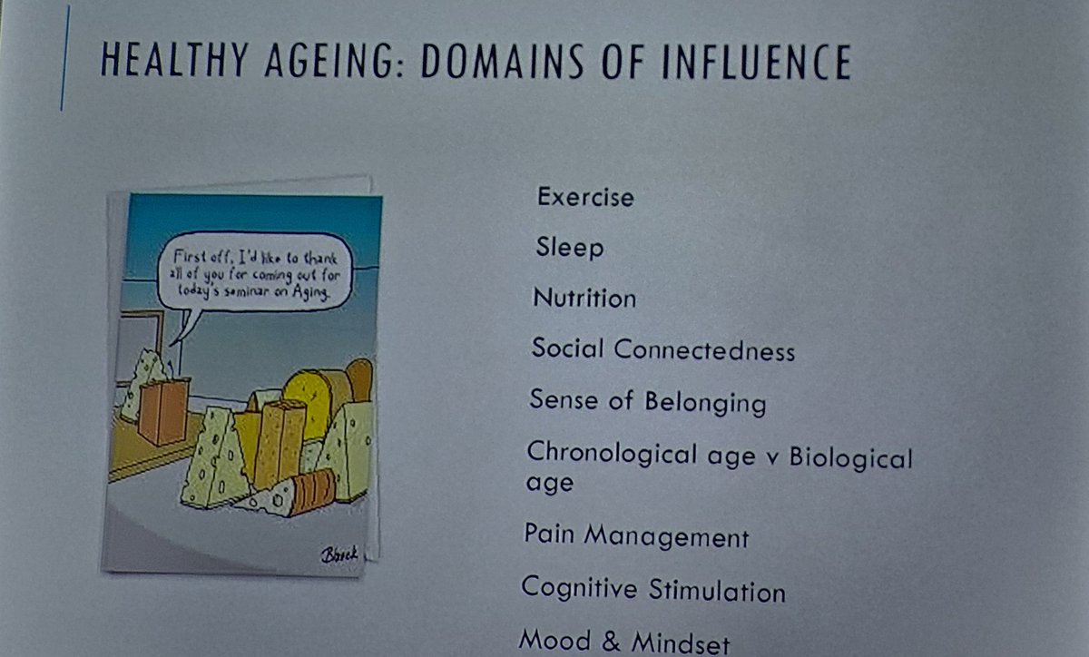 Healthy Ageing domains of influence. Dr. Patricia Byrne @HaemophiliaIRL Ageing Conference