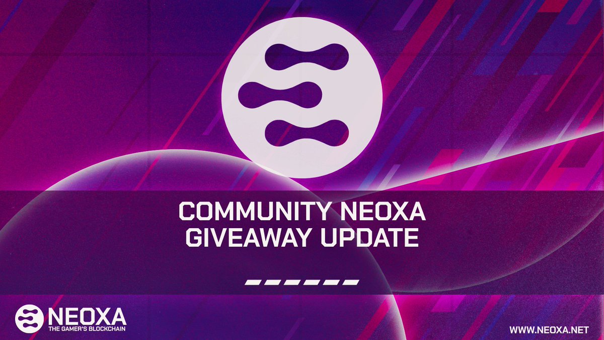 Hey Everyone We apologize for the delay in the giveaway due to the unexpected suspension of the Community Neoxa account. We're committed to making this right. We are honouring our giveaway winners listed below. If your username is on the list, please send a direct message to