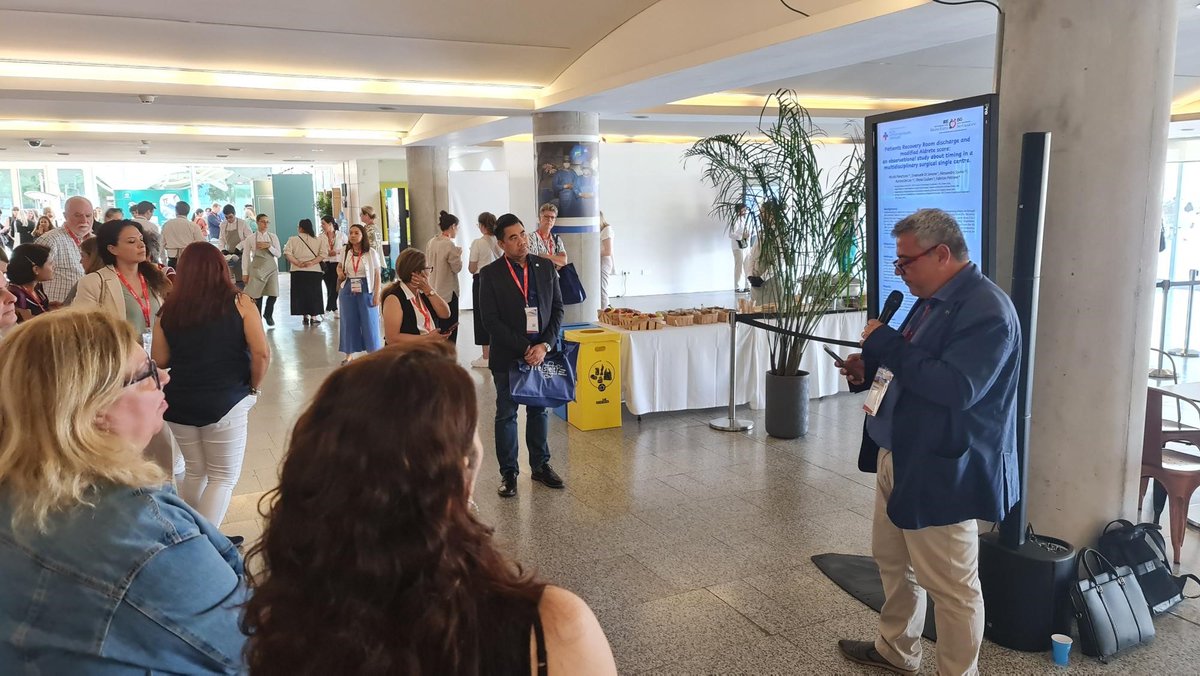 The ePoster session in the exhibition hall was packed delegates and insightful presentations! #EORNA2024 #NursingInnovation #HealthcareEducation