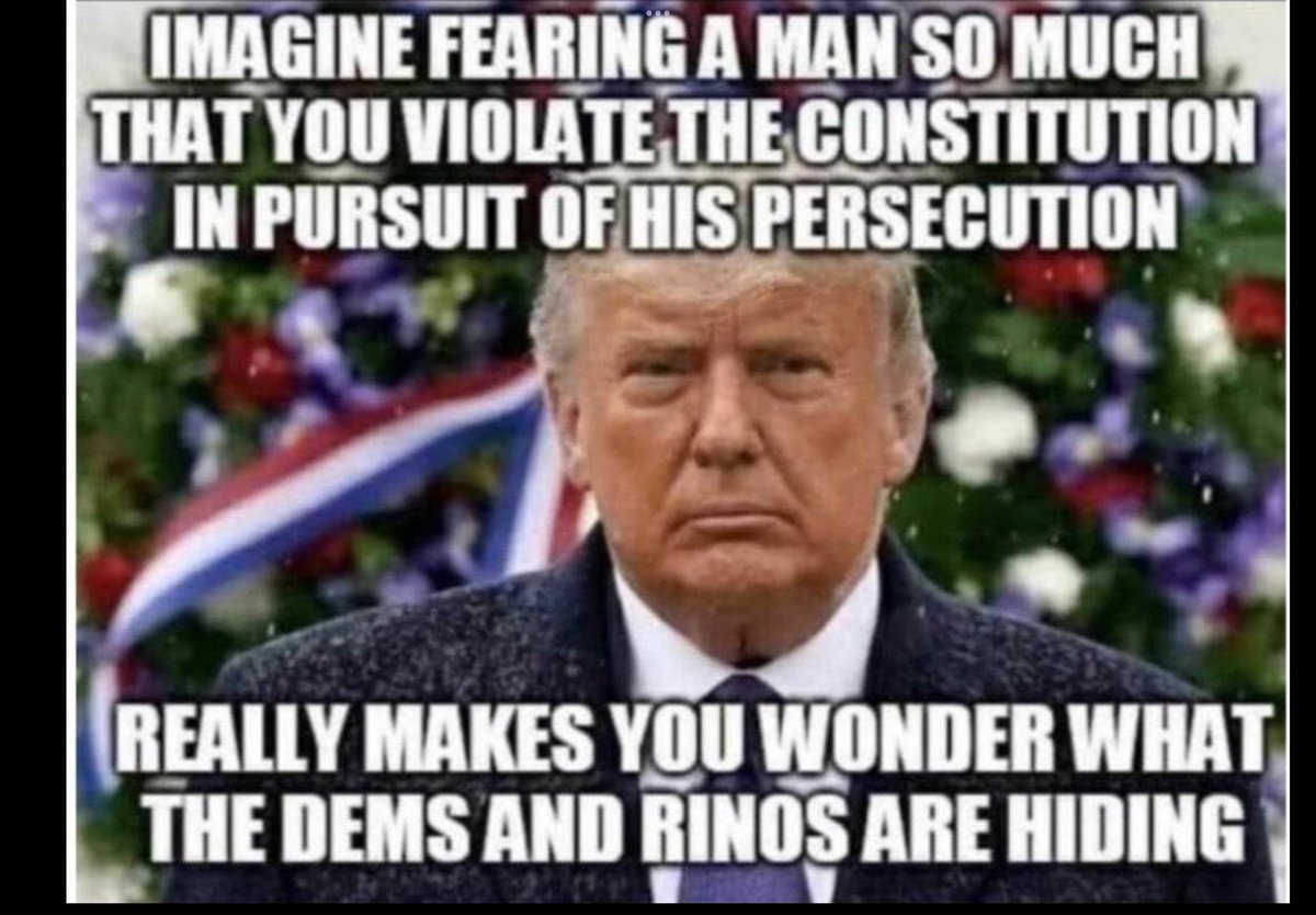 The dems and rinos are afraid of MAGA!