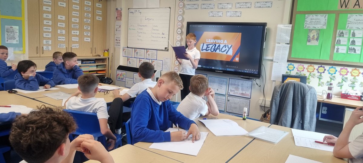 I worked with Year 6 boys yesterday on leaving a legacy. Many of them initially didn't think they had one, until we started to discuss the many aspects of a persons legacy. They really enjoyed this activity!🚀👏🏿 @RoseberryPri #YoungGentlemansProject #NorthEast