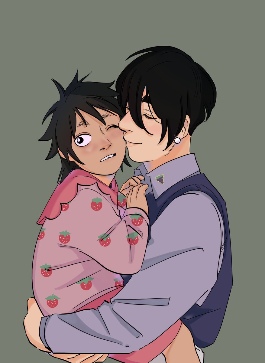 Matchaverso's tweet image. Colorido desse desenho lindo da @owtraks com tema de frutinhas pois eles ficam fofos assim.