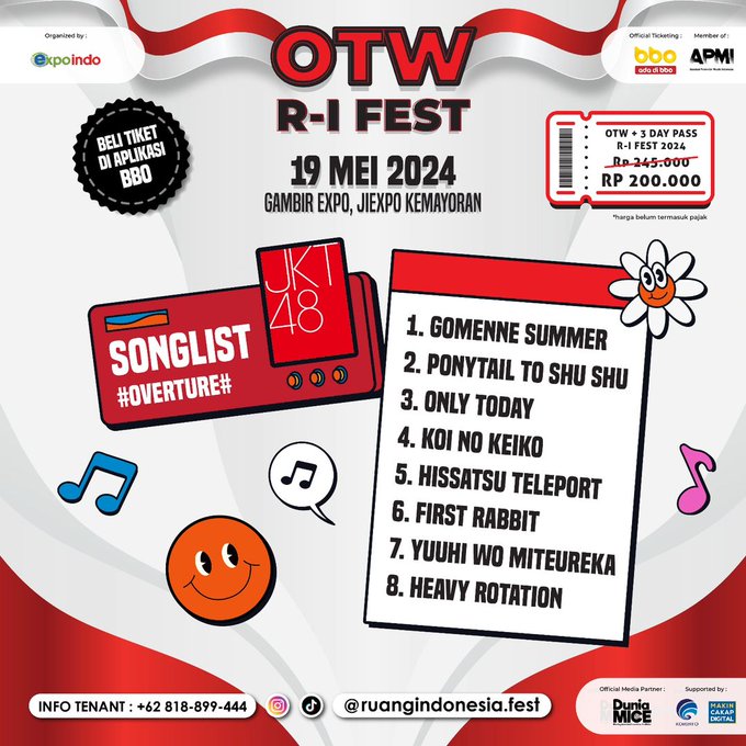 Songlist di OTW R-I Fest