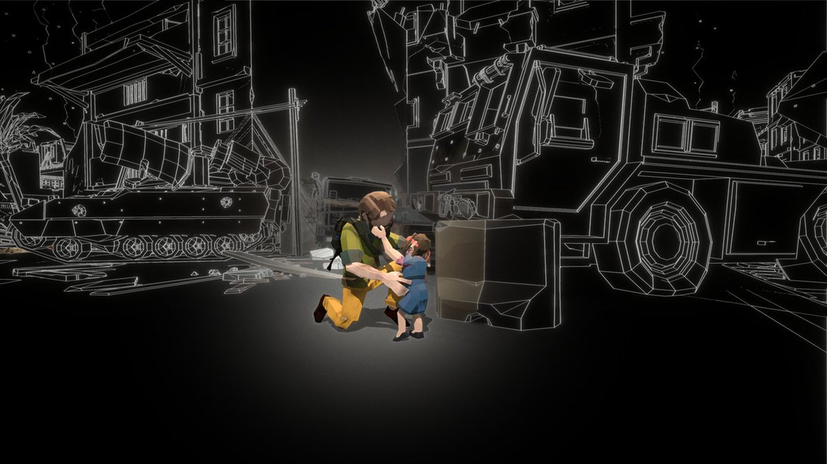 🆕 We've updated the look of "Fatherhood" and the trailer too:
youtu.be/xab7p0Vg06Y

🎮 It is a touching story about a father and his blind daughter during war, showing how war affects civilians.

✨Wishlist it now:
store.steampowered.com/app/2180850/Fa…

#screenshotsaturday
#indiegames