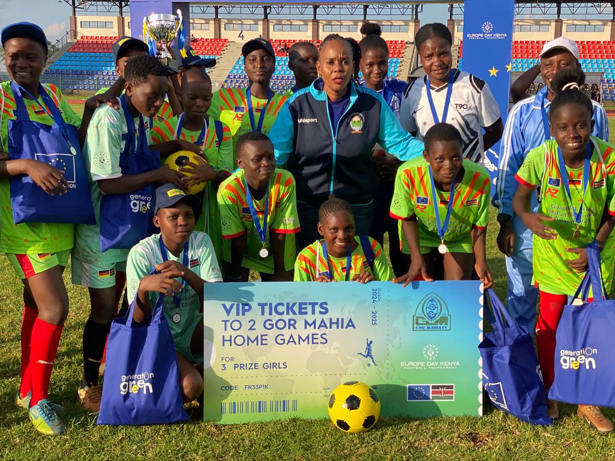 I had the pleasure of participating in the presentation of awards for the overall winners in the just concluded Europe Day Kenya Football tournament Cup 🏆 finals at the Ulinzi Sports Complex in Lang'ata, Nairobi County.