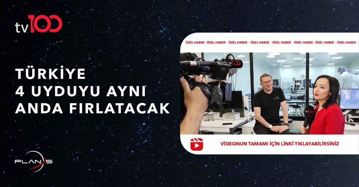 Ekibimizde Chief Scientific Officer görevini yürüten Dr. Umut Yıldız, TV100 Editörü Esra Öz ile gerçekleştirdiği röportajda Connecta IoT Network uydularımızı anlattı. Röportajı izlemek için lütfen linki tıklayın. youtu.be/TKoS3M-SHCg?si… @umutayildiz @fesraoz #WeArePlanS #PlanS