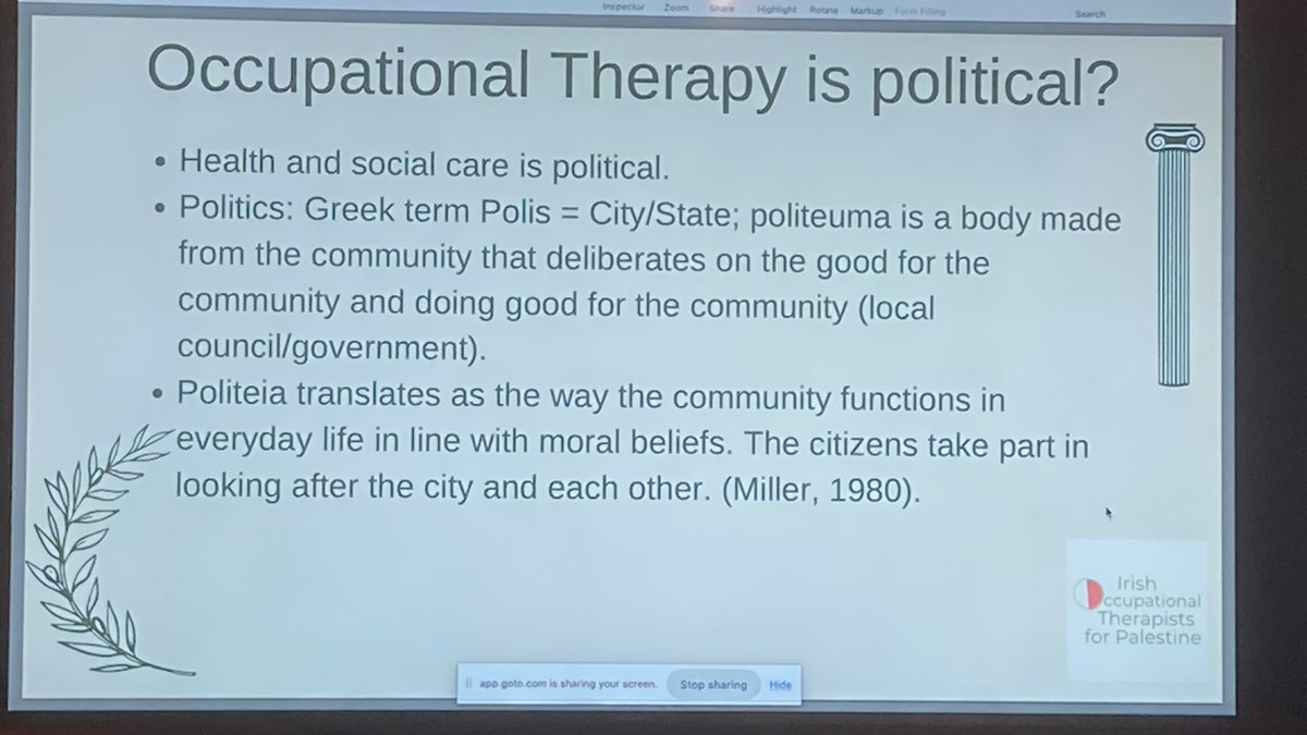 Politics is part of the everyday functioning of community…..  “It’s all about caring for people”