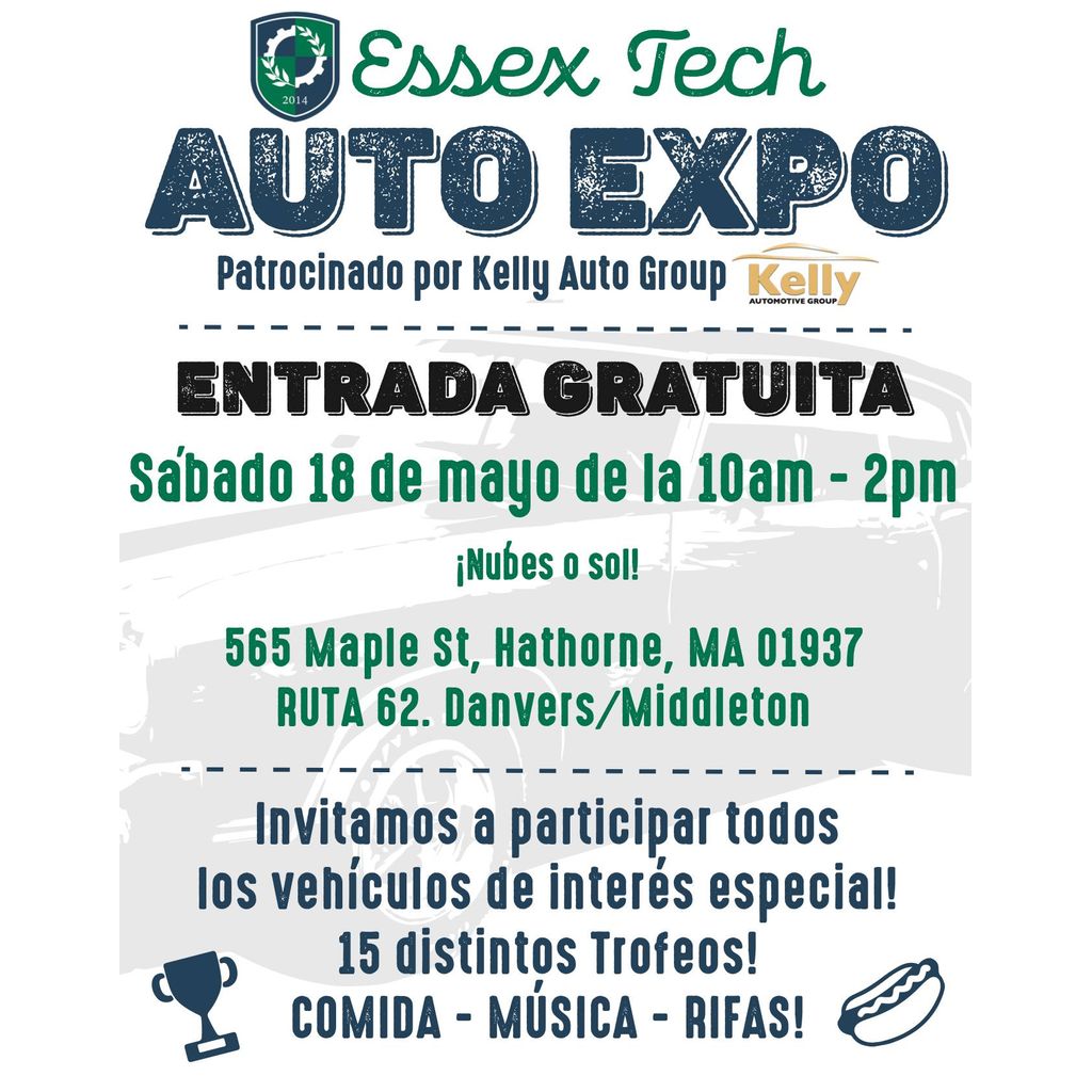 🚗🌟 TODAY IS THE DAY🌟🚙 Get ready for an exciting day of wheels and wonder at the Essex Tech Auto Expo! 🎉🔧 Join us on Saturday, May 18th, from 10 AM to 2 PM for a showcase of some of the coolest rides around! 🏆 #HawkTalk #CreateEncouragePromoteDevelop #ENSATS