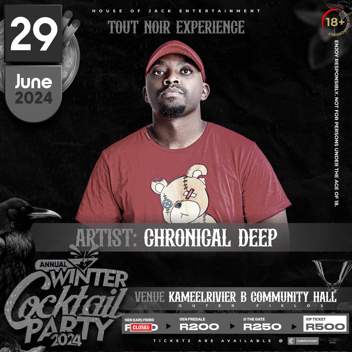 Annual Winter Cocktail Party 2024 is going to be massive🤞

Go get your tickets at <a href="/Computicket/">Computicket</a> now!