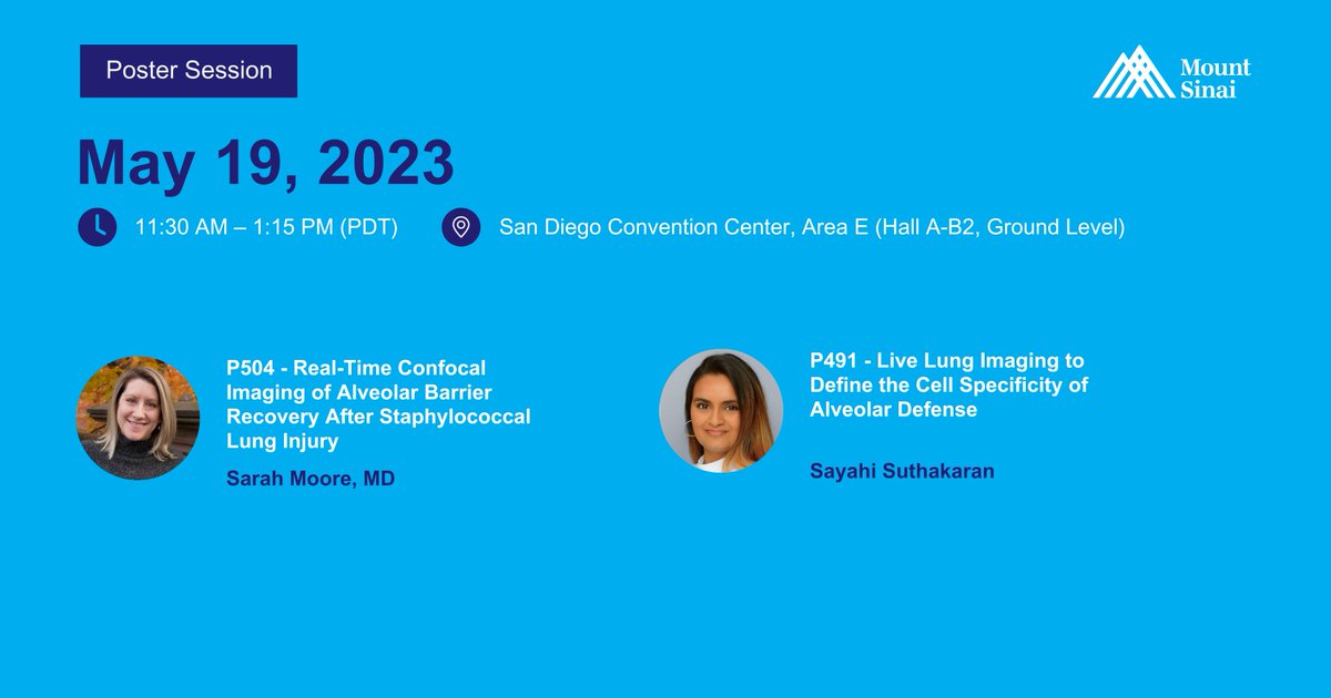 Mount Sinai Department of Medicine (@domsinainyc) on Twitter photo Sarah Moore, MD, and Sayahi Suthakaran will be presenting poster presentations at #ATS on May 19, 2024. Stop by the poster hall to learn more about their insightful research.
#ATS2024 #RespiratoryResearch <a href="/IcahnMountSinai/">Icahn School of Medicine at Mount Sinai</a> <a href="/Respiratory_NYC/">Mount Sinai - National Jewish Health Respiratory</a> <a href="/SarahMooreMD/">Sarah Moore</a> <a href="/MountSinaiNYC/">Mount Sinai Health System</a> Sarah Moore, MD, and Sayahi Suthakaran will be presenting poster presentations at #ATS on May 19, 2024. Stop by the poster hall to learn more about their insightful research.
#ATS2024 #RespiratoryResearch <a href="/IcahnMountSinai/">Icahn School of Medicine at Mount Sinai</a> <a href="/Respiratory_NYC/">Mount Sinai - National Jewish Health Respiratory</a> <a href="/SarahMooreMD/">Sarah Moore</a> <a href="/MountSinaiNYC/">Mount Sinai Health System</a>