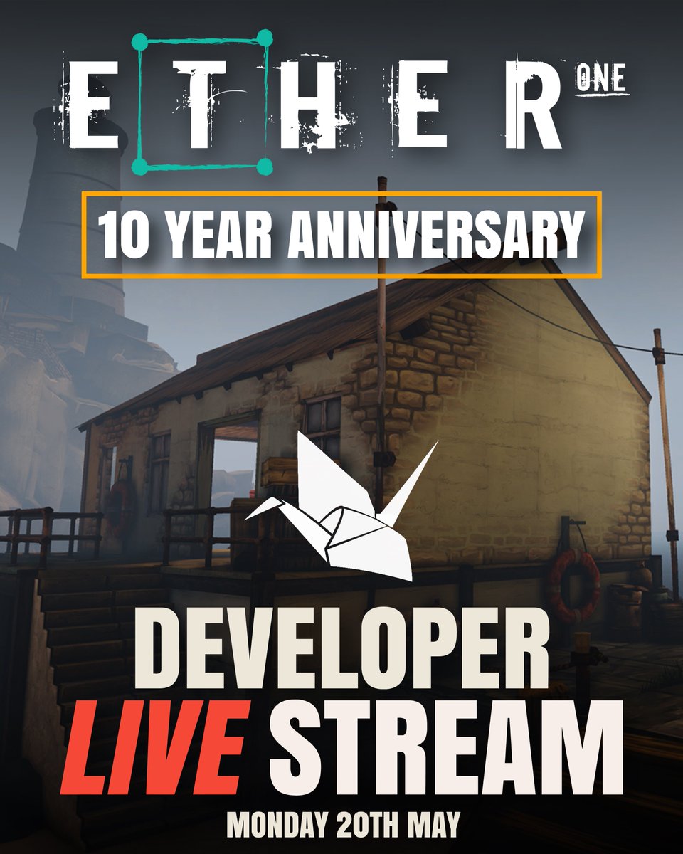 WhitePaperGames's tweet image. It's been 10 years since we released Ether One!

To celebrate, we'll be reliving the development memories &amp;amp; we'd love to share the experience with you all🎀

We'll be streaming via Discord on Monday 10:00 BST throughout the day and links will be posted on Monday