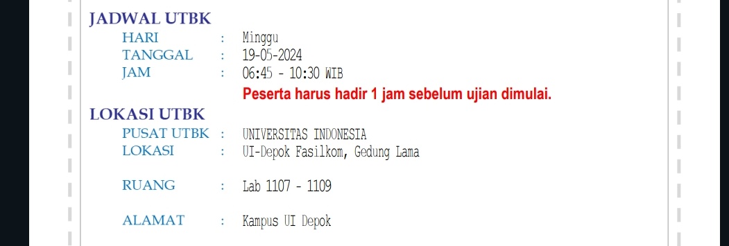sugayojacinggu's tweet image. yang utbk nya di ui depok ada yang sama kah??
#fasilkomui