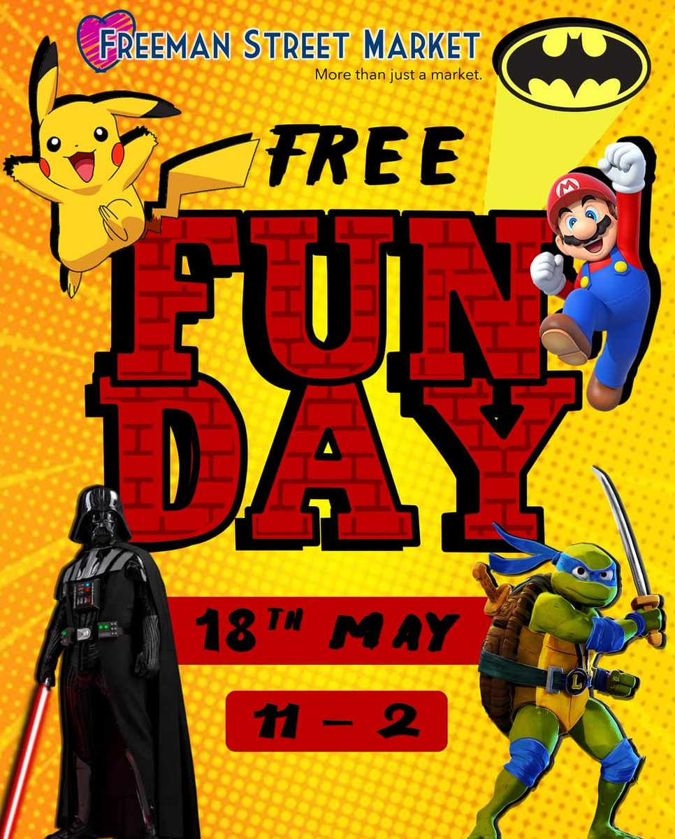Check out this FREE fun day today! @FreemanStMarket It is more than just a market! @DeltaStrand @EastMarshUnited @YourSchoolGames @NELCouncil @YMCAHumber