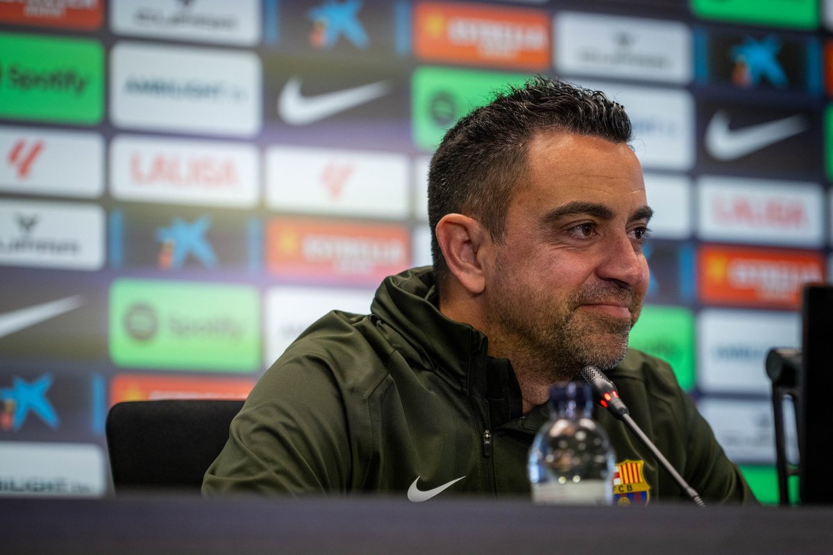 🗣️ Xavi: 'We have the chance to seal the second place. There are two opportunities left, but we want to sentence it tomorrow.” #BarçaRayo