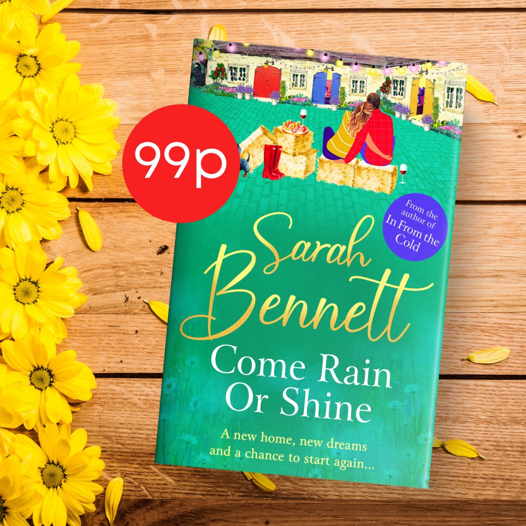 ⭐ 99p DEAL ⭐ A new home, new dreams and a chance to start again... #ComeRainOrShine, is an utterly heartwarming romantic read from @Sarahlou_writes, perfect for all fans of Cathy Bramley, Katie Fforde and Phillipa Ashley 🌦️ 📖 Start reading now: mybook.to/comerainorshin…
