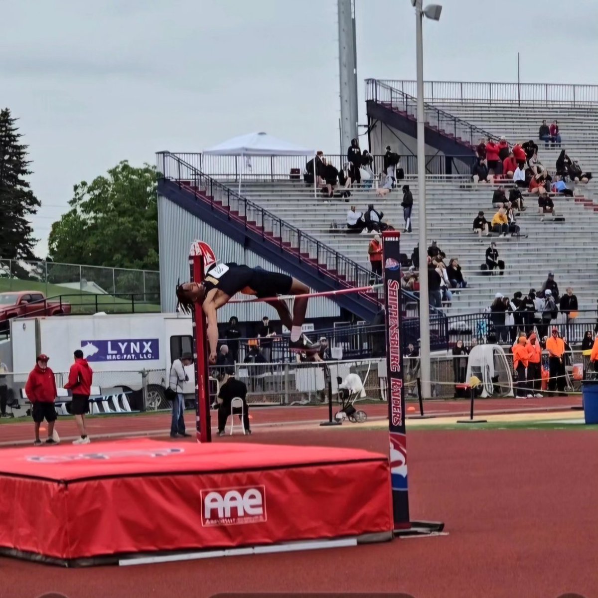 Kyle Archie is taking home the gold in High Jump after getting a season best 6-8 at the PIAA District 3 meet!