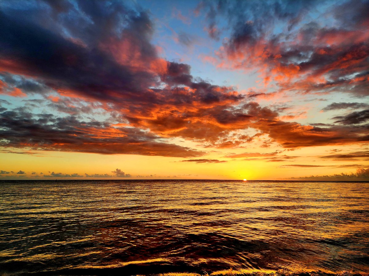 A #sunset at #FlicenFlac #Mauritius.