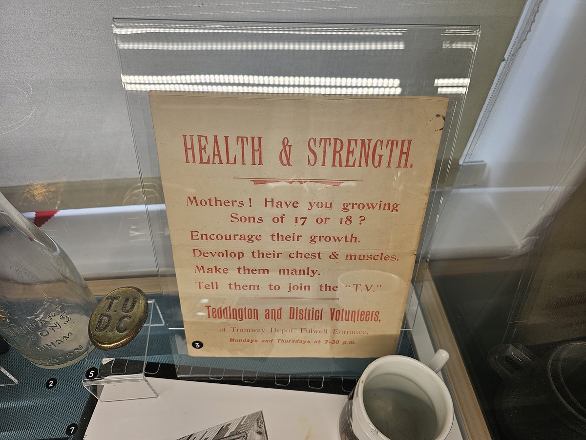 Mothers! Have you growing sons of 17 or 18 ?
Encourage their growth
Devolop their chest & muscles.
Make them manly. 

-------

As seen in Twickenham Museum.